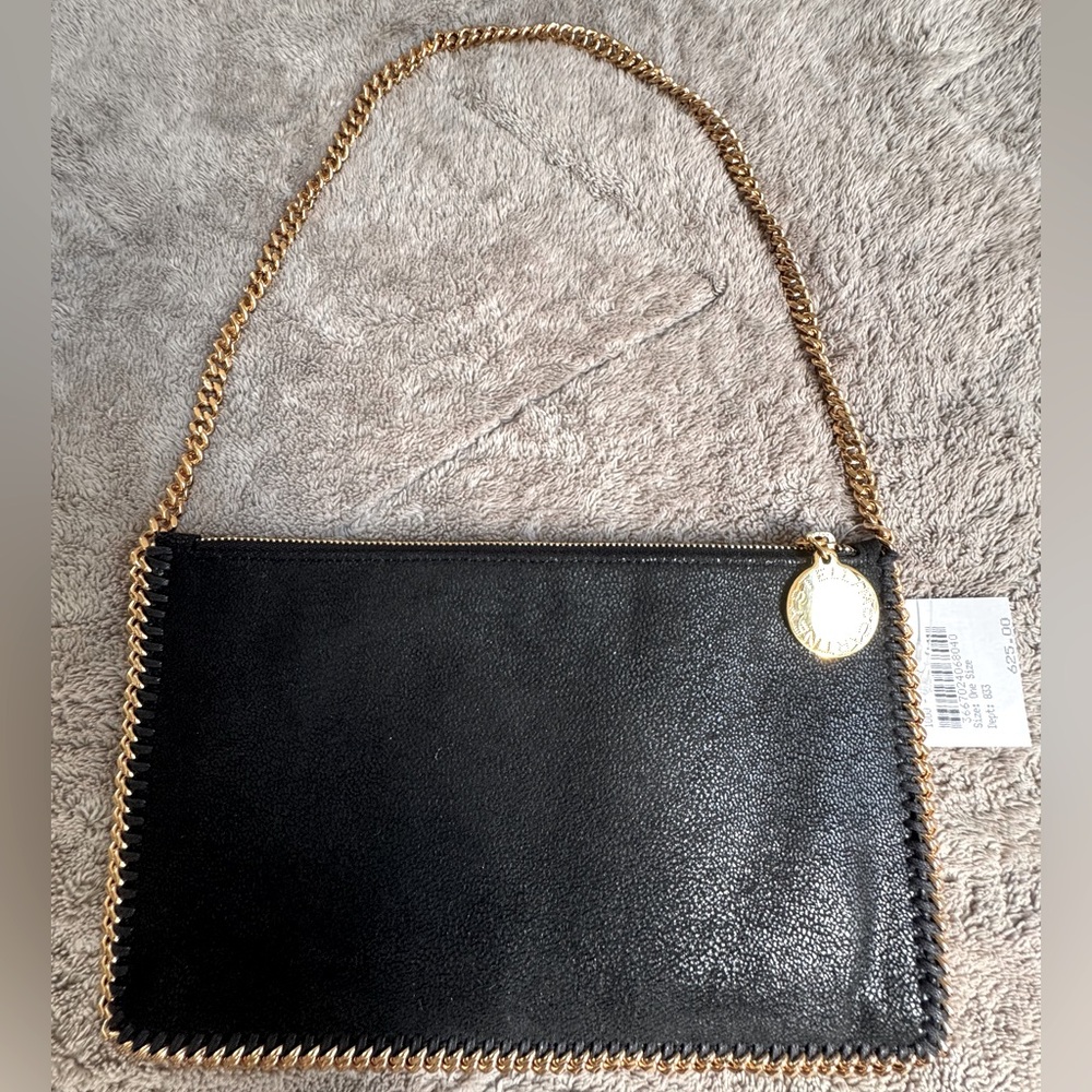 NEW🔥Stella McCartney Falabella Metallic Faux Leather Pochette Bag🔥 - Picture 7 of 12